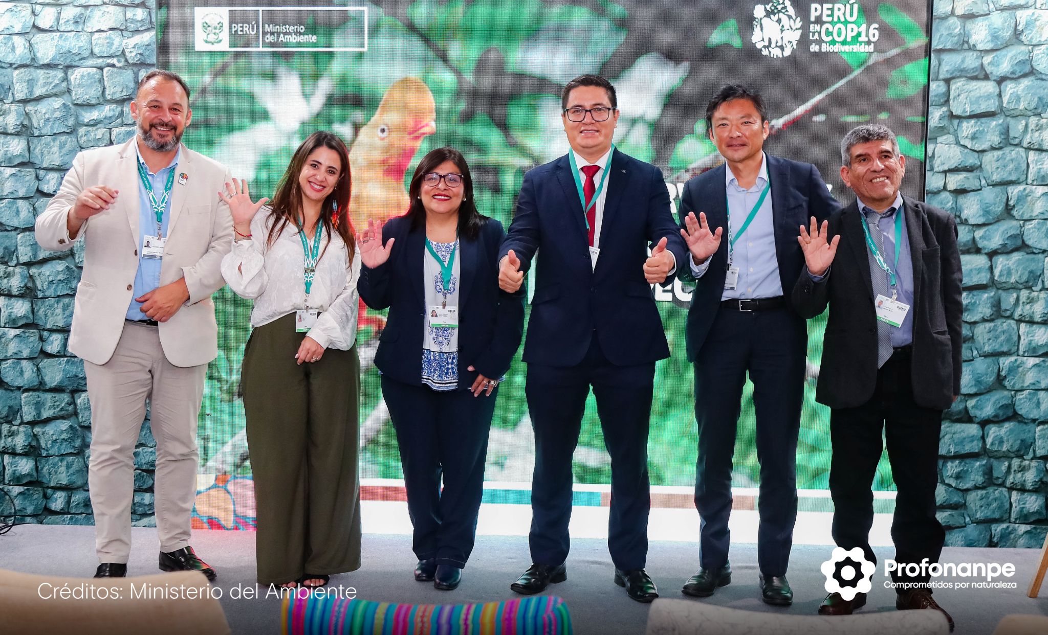 Speakers at “The Abanico del Pastaza” side event in the Peruvian pavilion  at COP16 