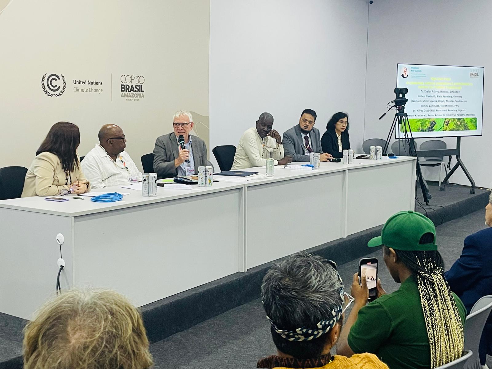 Jochen Flasbarth (State Secretary at the Federal Ministry for the Environment, Nature Conservation and Nuclear Safety, Germany) sharing Germanyâs perspectives on peatlands and their investment into rewetting to accelerate peatland restoration for the climate. 