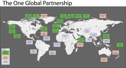 Wildfires situation room One Global Partnership.