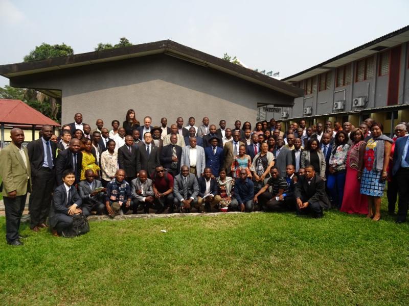 Participants to the first ever capacity-building and outreach workshop on peatlands in the DRC, hosted by the Peatlands Unit within the Ministry of Environment and Sustainable Development